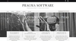 Desktop Screenshot of pragmasoftware.com