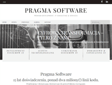 Tablet Screenshot of pragmasoftware.com